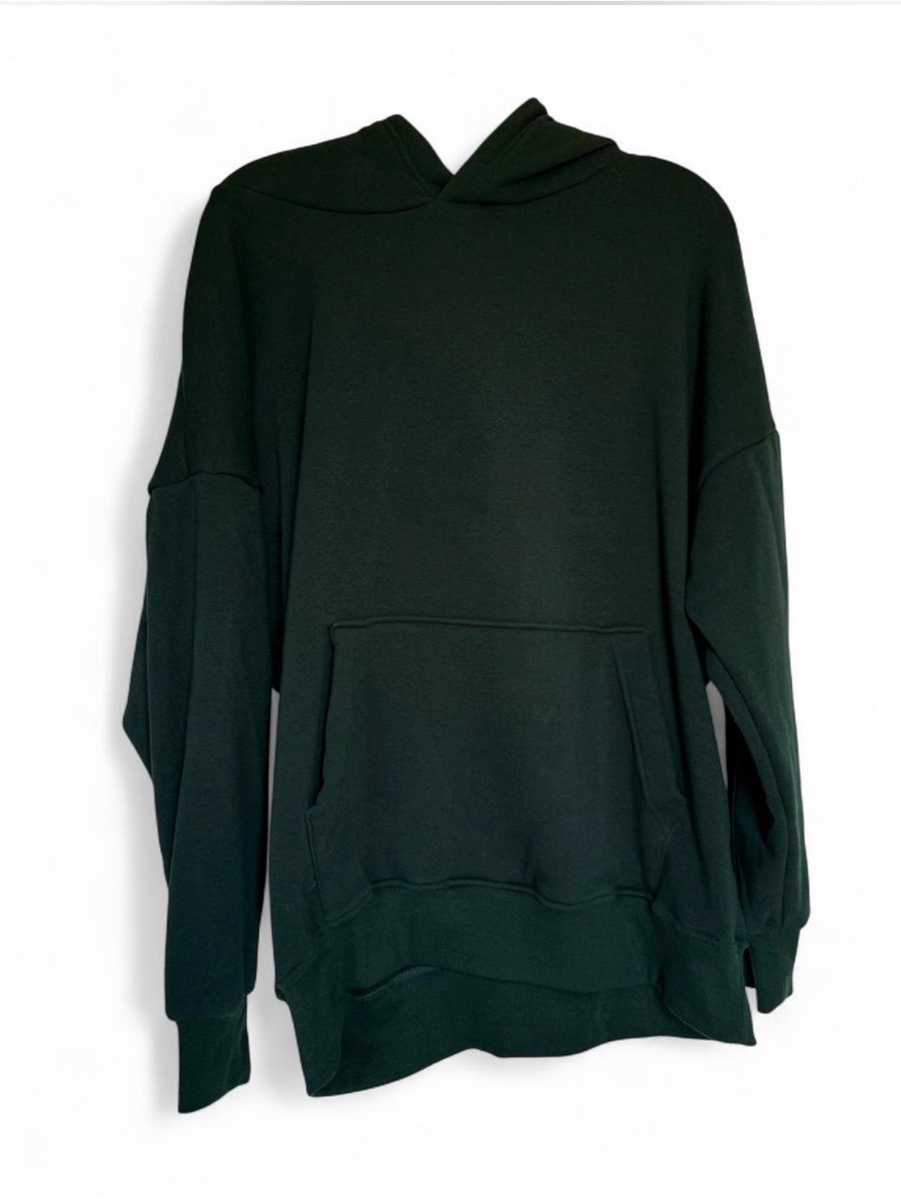 NWOT! Women’s Warmy Dark Green Hooded Pullover. Size L